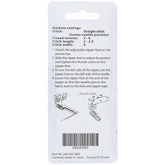 Zipper Foot, Low Shank, Janome #200342003